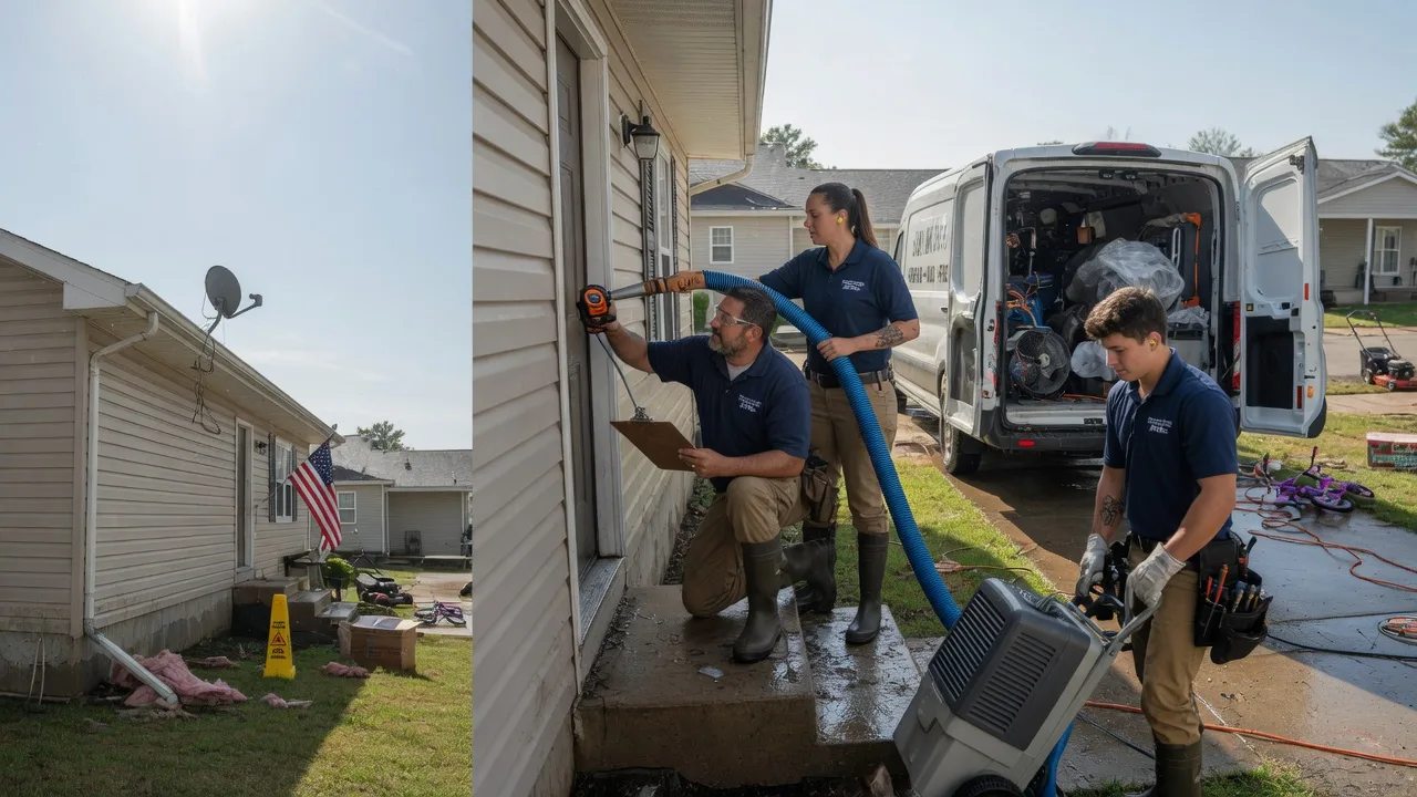 Ceiling Water Damage Restoration in Gerald, MO near me